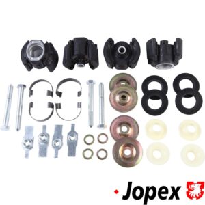 Bush set for axle beam, front