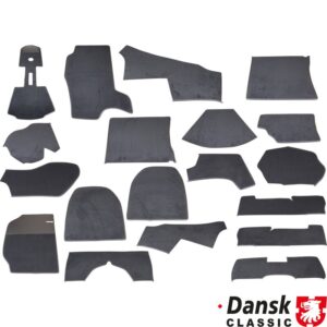 Carpet set, complete, black