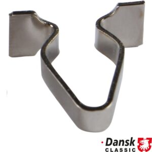 Clip for door moulding, metal, 14 pieces required