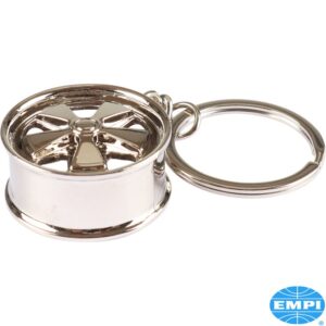 EMPI Fuchs chrome wheel keychain