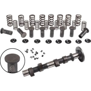Engle racing master camshaft set II, W-110, dual springs, with phosphate coated cam followers with EDM hole