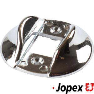 Escutcheon for door handle, chrome