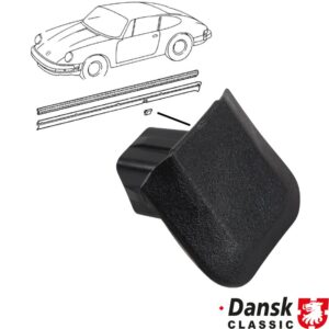 Jacking point cover, black plastic, left/right, 2 pieces required