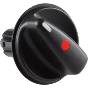 Knob for heater control, black