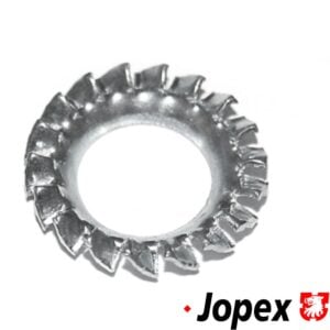 Locking disc for door hinge screw