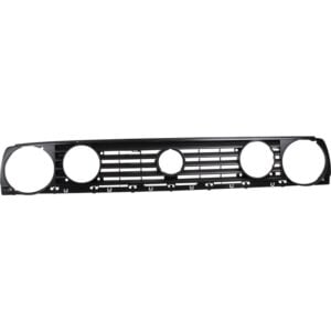 Radiator grille for dual headlamps