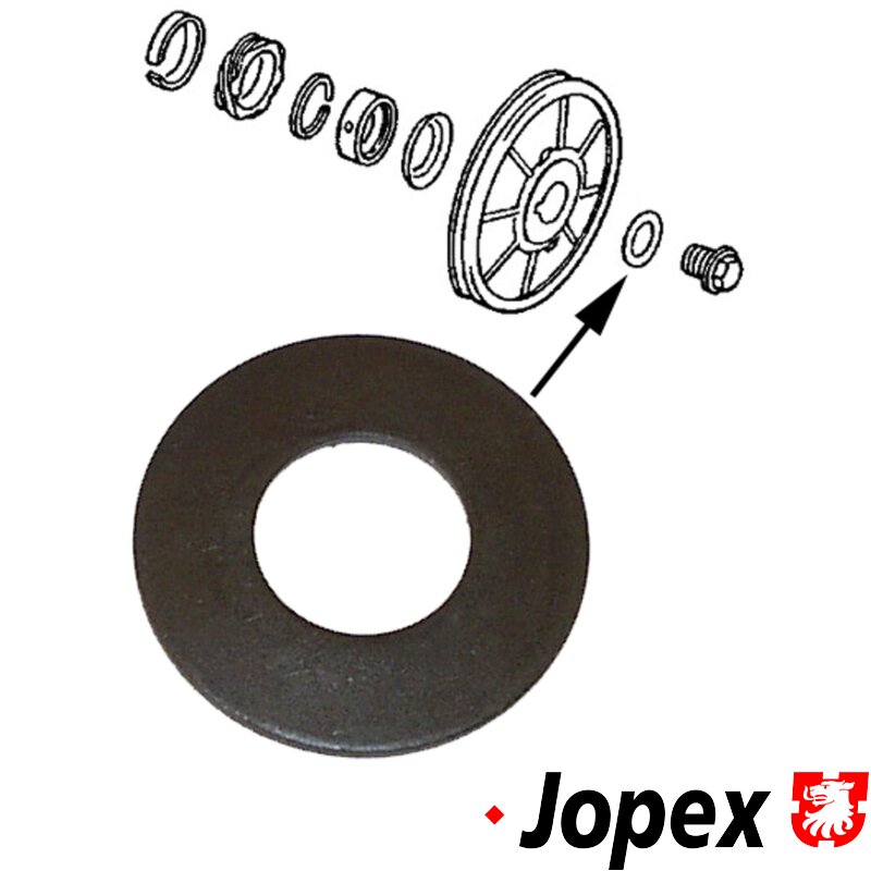 Spring washer for pulley bolt