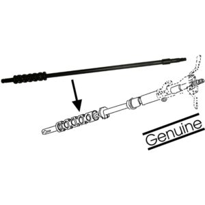 Steering column without casing tube
