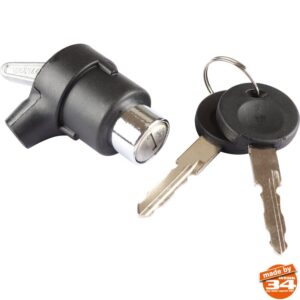 Tailgate lock with keys
