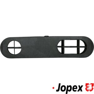 Vent trim, front window, right, black